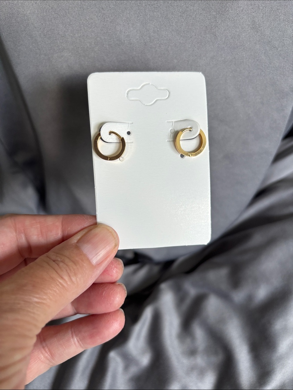 Premier Designs Gold Hoop “Hug” earrings